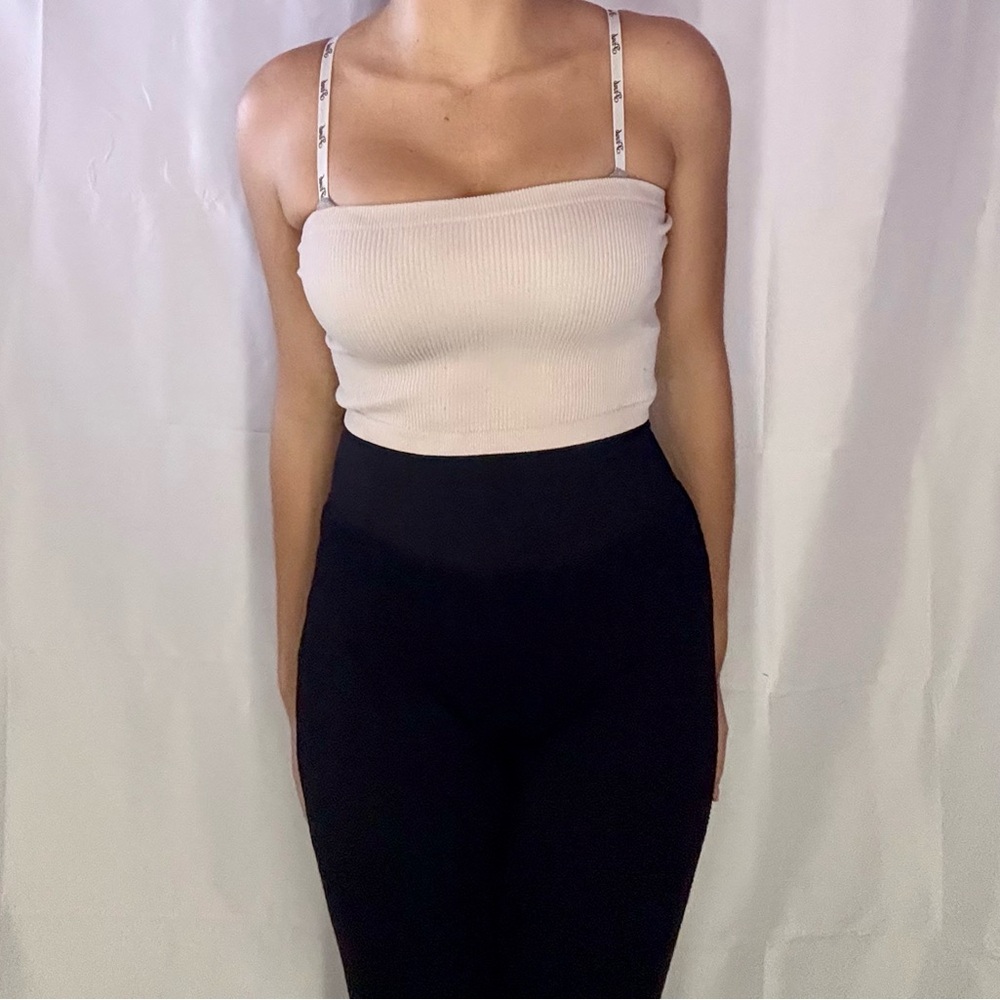 Cotton On Stylish Cream Ribbed Women's Top